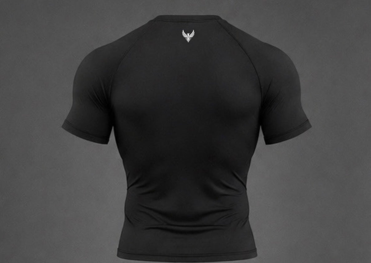 Black Aerial Short Sleeve Set
