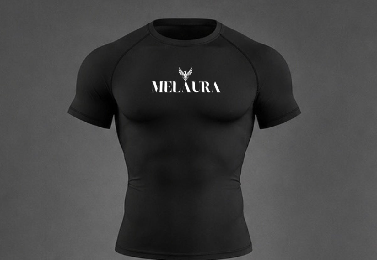 Black Aerial Short Sleeve Set