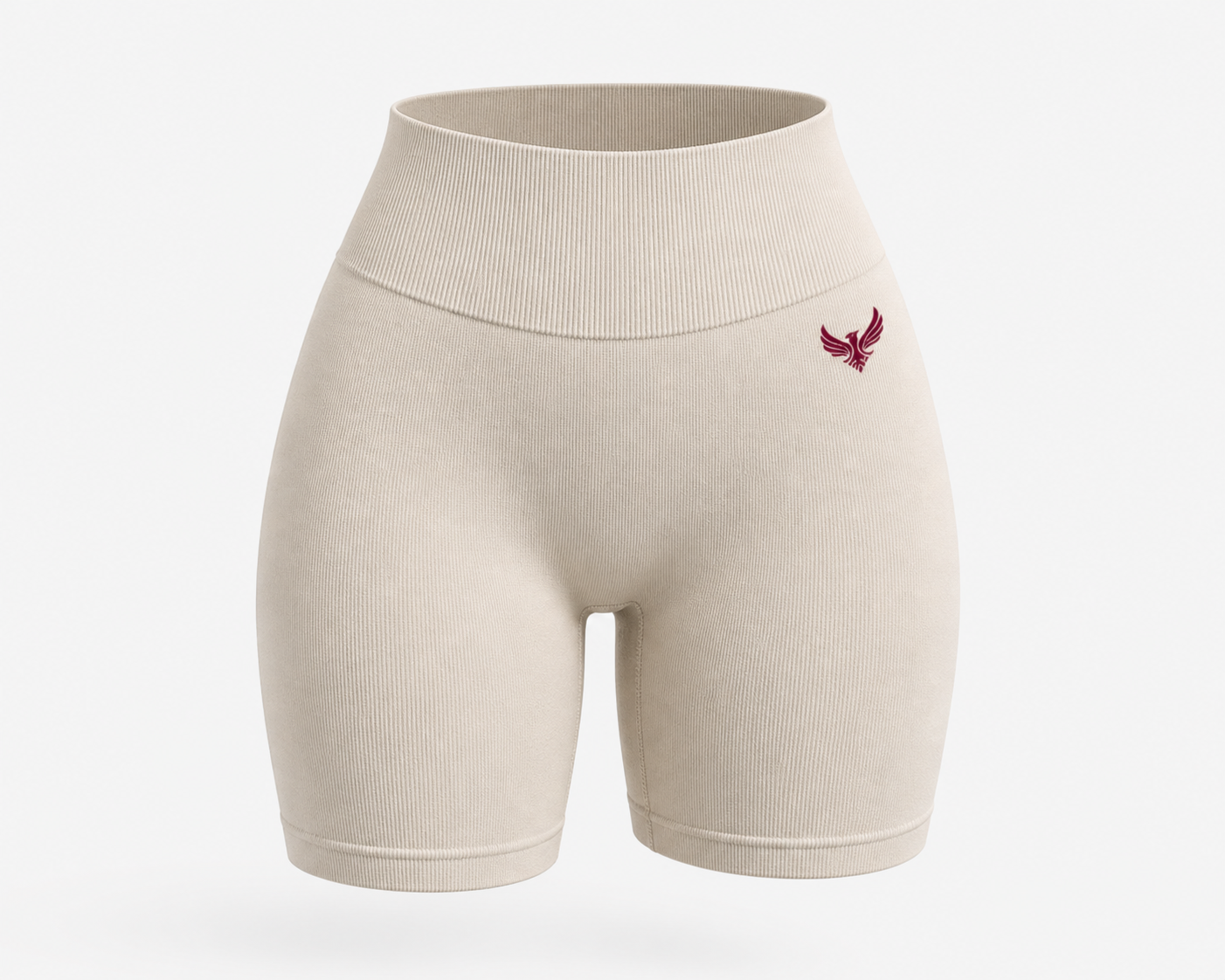 Women’s Seamless Claret Cream Shorts
