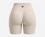 Women’s Seamless Claret Cream Shorts