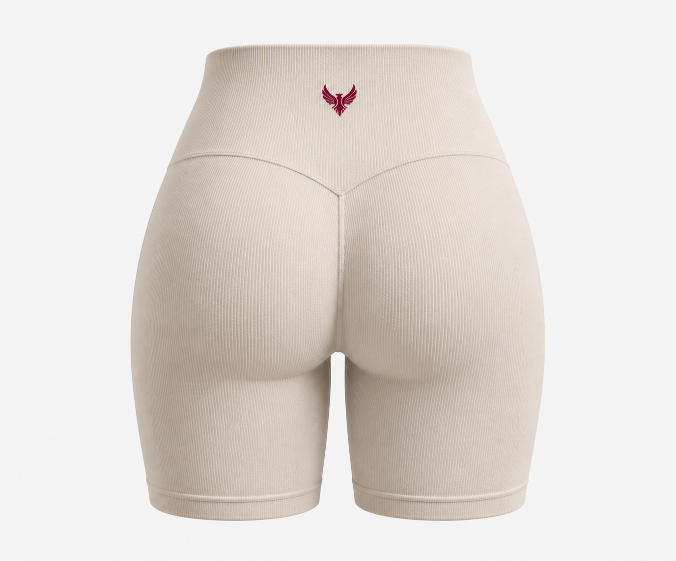 Women’s Seamless Claret Cream Shorts