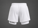 White Aerial Form Shorts