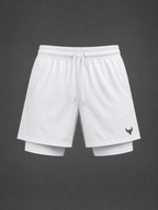 White Aerial Form Shorts