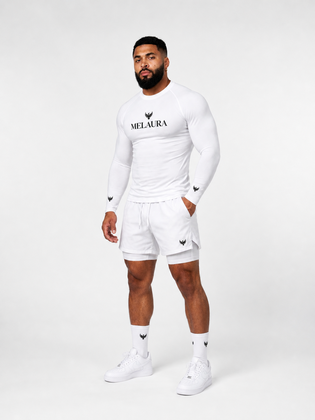 White Aerial Long Sleeve Set