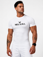 White Aerial Short Sleeve Top
